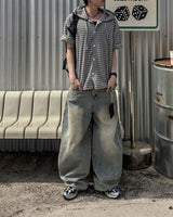 Clear Balloon Denim Pants