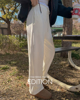 【MADE】 Banding wide pants