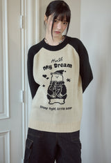 Hush Bear Raglan Pullover Knit