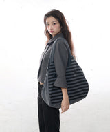 CHUBBY CAT EAR STRIPE BAG