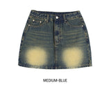 [U-DENIM/Special Product] ケイトウォッシングデニムミニスカート