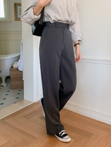 [SHOPPERMADE] -5kg ストレートワイドスラックス (3color)