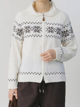 Snowfall Knit Zip-Up