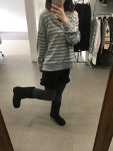 Ribbed Frill Knit Shorts (2color)