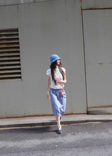 Coma Ruffle Beanie - Blue