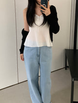 リチャードフリルスリーブレスブラウス