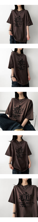 Juy oversized fit short-sleeved T-shirt