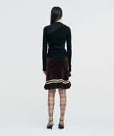 Layered Knit Top _ BLACK