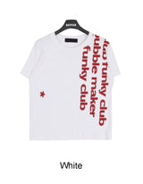 Tess Funky Lettering Crop Tee