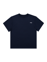 (Unisex) エッセンシャルストレッチフィットハーフスリーブパジャマセット　ネイビー