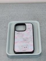 [MADE] Puffy kitty glass bumper case