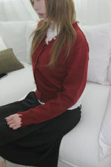 Rough damaged cardigan