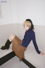 Real Button Embroidered Knit Cardigan