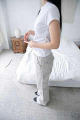clean short sleeve half top(3colors)