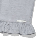 ハイネック フリル スリーブレス(LIGHT GREY)