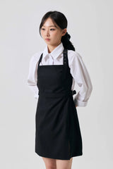 ODE BUCKLE MINI DRESS / BLACK