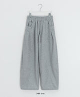 [unisex] ミヒカットワイドバンディングパンツ