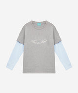 リラックスダブルレイヤーTシャツ
