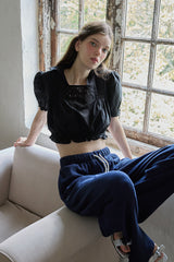Mose punching blouse_black