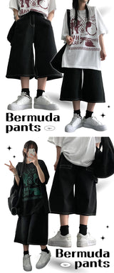 シトルスティッチカーペンターバミューダパンツ (1 color)