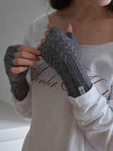 Cable Finger Less Hand Warmer (4color)