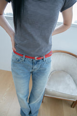 natural blue low rise denim pants(S-L)