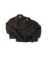 Leaf Pocket Crop レザージャケット 2C