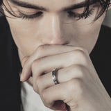 SVR-S618 AB6IX Jeon Woong wears silver Sliver 925 stone couple friendship silver ring