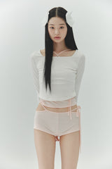 LOWER SQUARE TOP white
