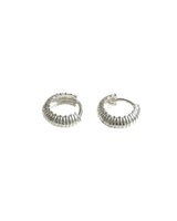 Layer of U earring (silver)