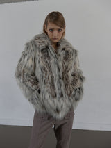 FAUX FUR JACKET / MIX