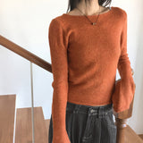 Jinning Thin Fit Mohair Inner Long Sleeve Knitwear