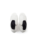 Open Toe Slim Ankle Heel(White)
