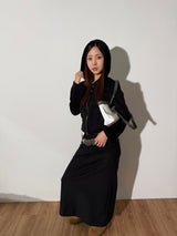 Pocket Fleece Hoodie Jacket [Black]