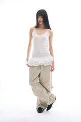 Oasis loose parachute pants