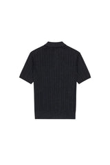 Jacquard Knit Polo Shirt