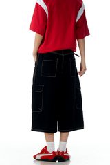 Black Cargo Shorts