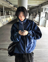 軽量ハイネックサイドトラックウィンドジャケット