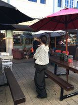 クリンクルナイロンスカートパンツ (3c)