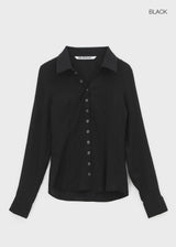[MADE] Elsob Button Pleated Blouse