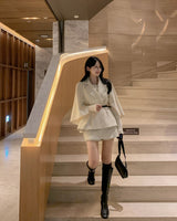Cape Half Coat(belt set)