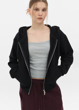 [B-BASIC] Fleece Sweat Hooded Zip-Up