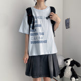 Hello, language boxy fit short-sleeved T-shirt (5 colors) H&L