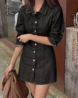 Hika denim mini one-piece