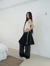 BRAID TIE SKIRT & TOP (CREAM)