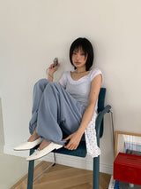 (UNISEX) ベルテッドスカートパンツ (3color)