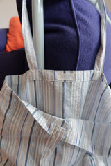 Polka beach bag [BLUE]