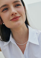 [925 silver] Un.silver.72 / boule necklace (gold)