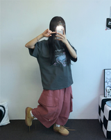 ビッグビッグポケットオーバーバミューダ 🤎🤍❤🖤5カラー