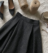 25FW★ マーゼルパールウールブラッシュドフレアスカート